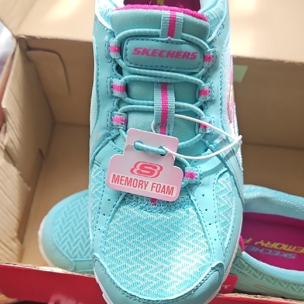 Skechers Blue Sneakers Lightweight Breathable Design - Picture 3 of 3